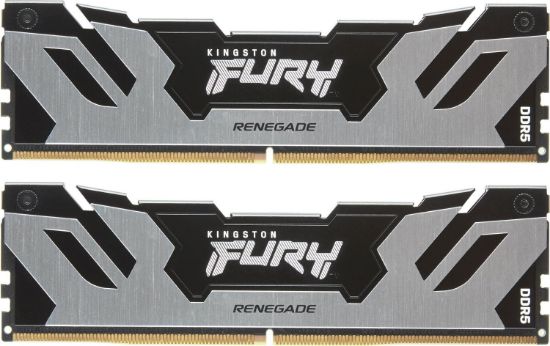  Зображення Пам'ять ПК Kingston DDR5 32GB KIT (16GBx2) 6000 FURY Renegade Silver 